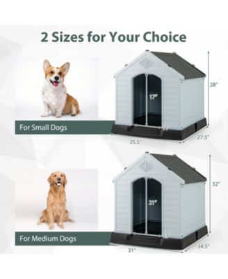 Dog House Pet Puppy Shelter Waterproof Indoor/Outdoor Ventilate