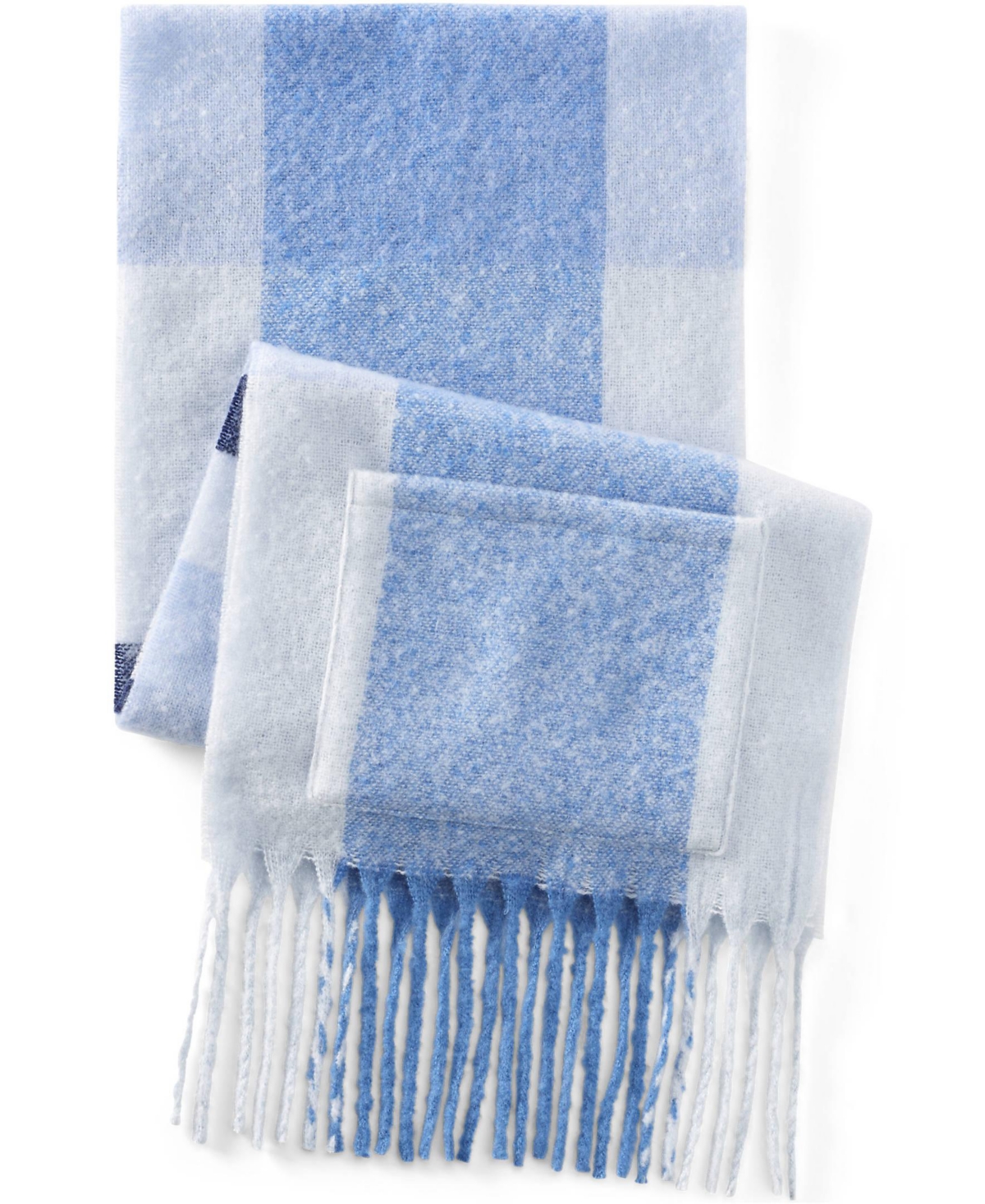 Lands' End Women's Brushed Blanket Fringe Scarf