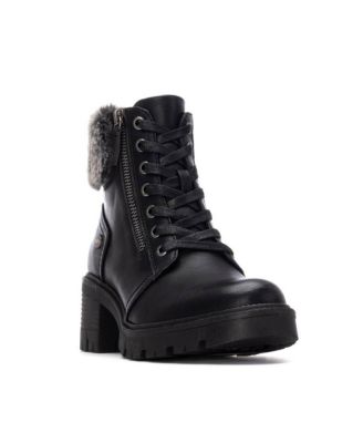 Women's Block Heel Combat Booties Refresh Collection By XTI
