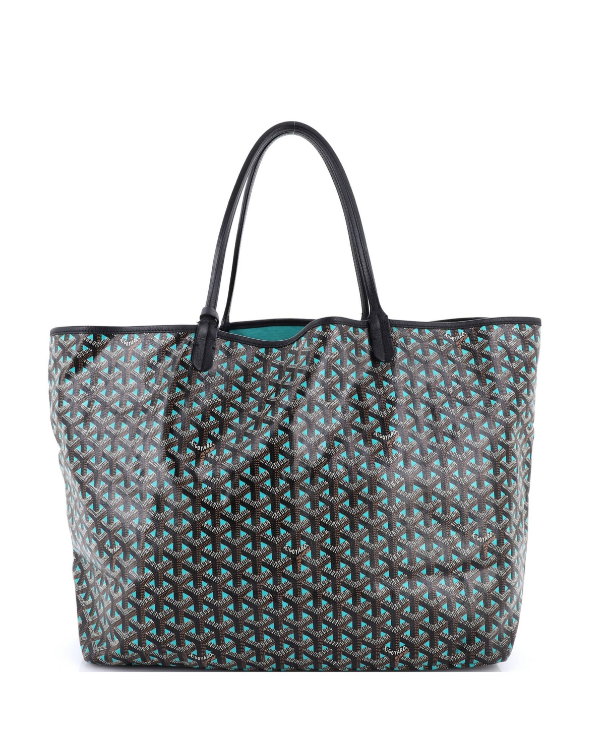 Pre-Owned Goyard Gm Saint Louis Tote Claire Voie Coated Canvas