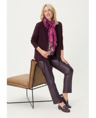 Women's Zip Front Mock Cardigan