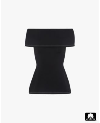 Women's Off Shoulder Fold Over Top