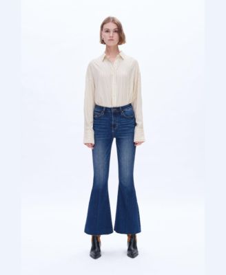 Women's High Rise Flare Leg Denim Jeans