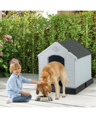 Dog House Pet Puppy Shelter Waterproof Indoor/Outdoor Ventilate