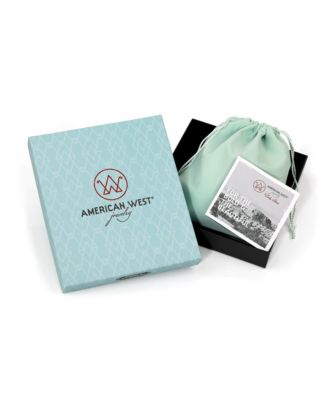 American West Jewelry Sterling Silver Chrysocolla 3-Stone Ring, Sizes 5 to 11