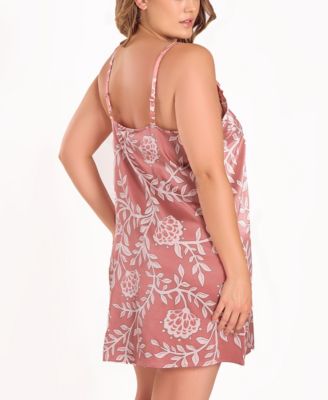 Women's Floral Stretch Woven Sleeveless Nightgown