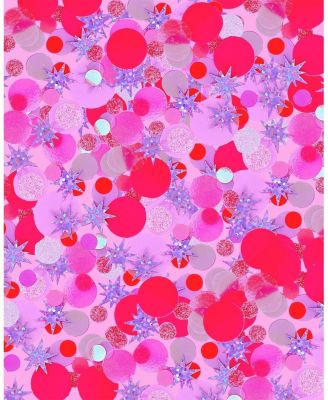 Sweet Tart Pink Confetti Backpack Women's Fashion Shoulder Clear Book Bag Trendy Confetti Look for Work and Travel (Pink - Sweet Tart