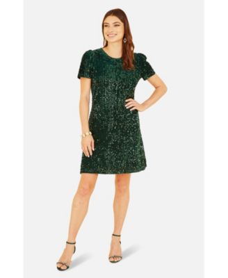 Women's Sequin Tunic Mini Dress