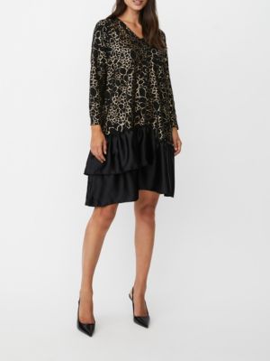 Women's MaNylindra Metallic Floral Print Dress