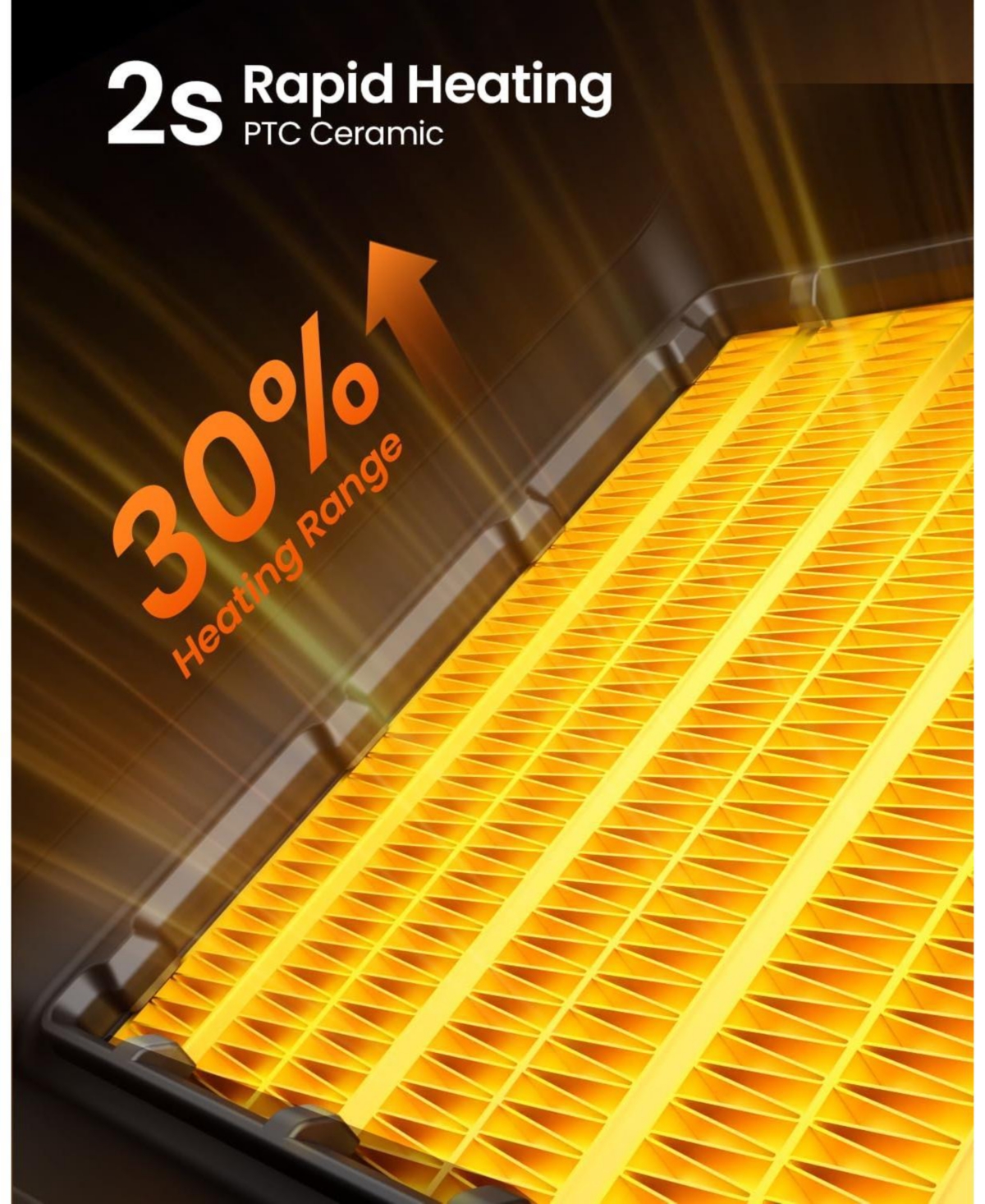 Cowsar Space Heater for Indoor Use, 1500W 4 Heating Modes for Office Bedroom, Portable Electric Heater with Thermostat, Child Lock