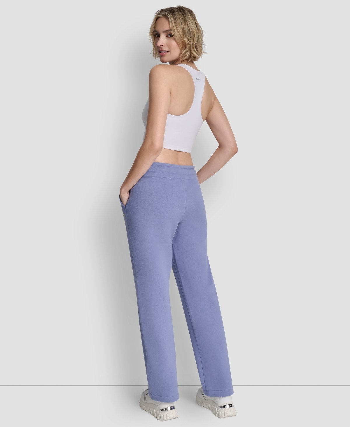 Dkny Women's Metallic Bubble Open Leg Pull-On Pants