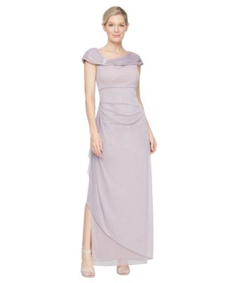 Women's Glittered Ruched Gown