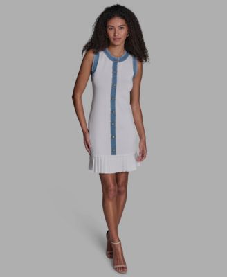 Women's Crewneck Ruffle Hem Dress