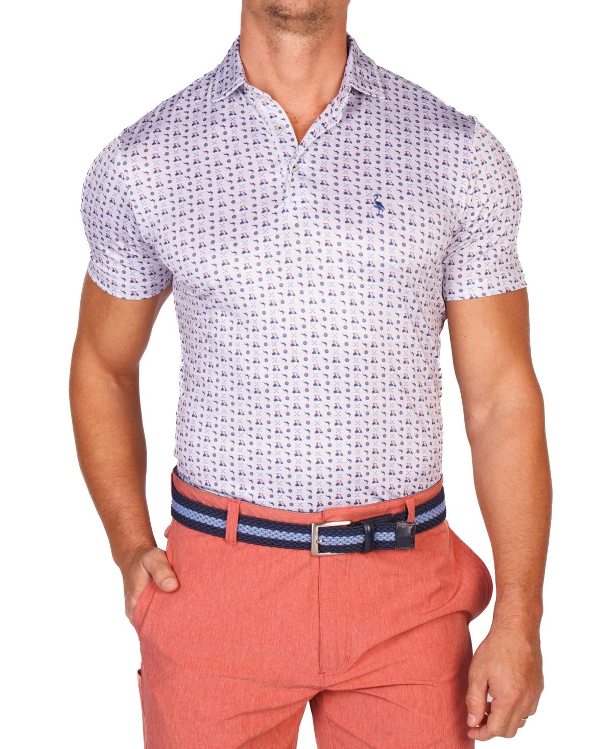 TailorByrd Men's Golf Carts Performance Polo