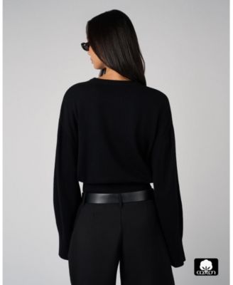 Women's Bubble Crewneck Sweater.