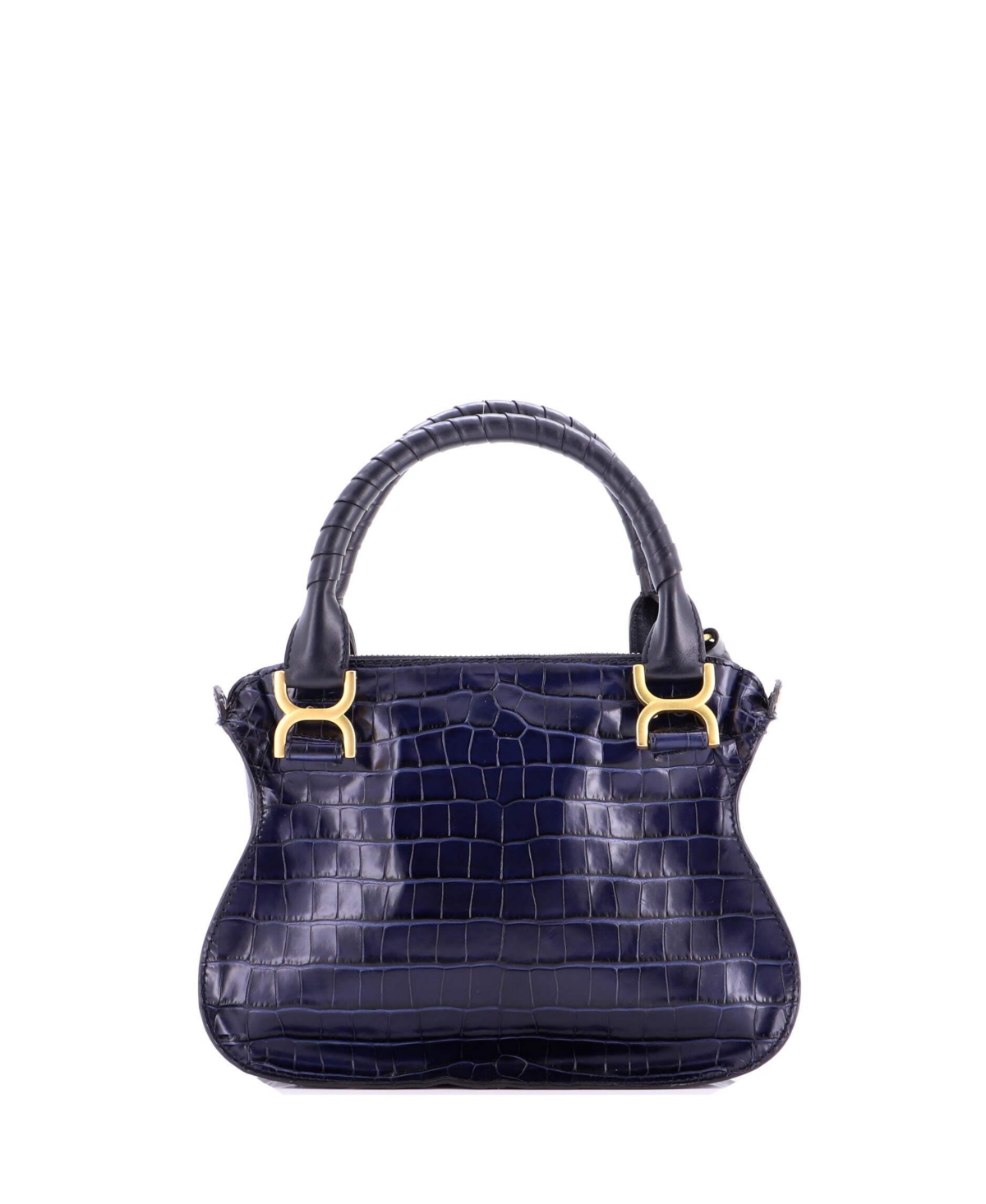 Pre-Owned Chloe Small Marcie Satchel Embossed Leather