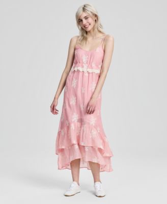 Women's Embroidered High-Low Maxi Dress, Macy's Exclusive