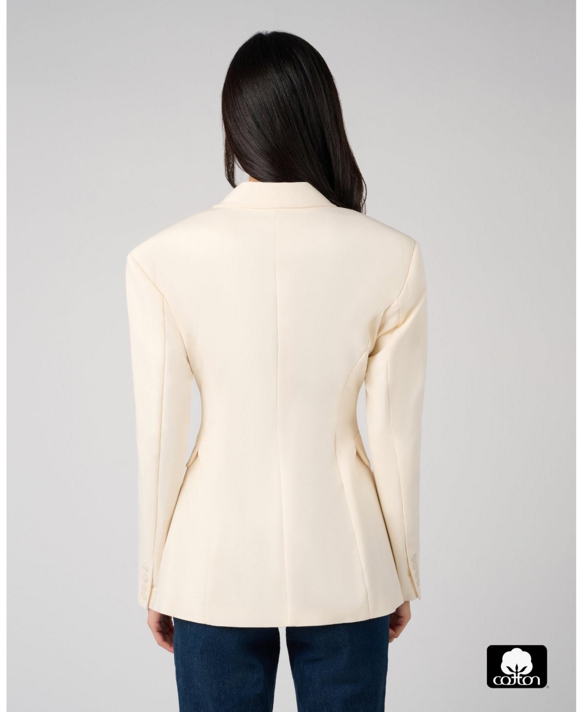 WeWoreWhat Women's Double Breasted Cinched Waist Blazer.