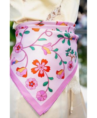 Blush Botanica Double Sided Silk Scarf