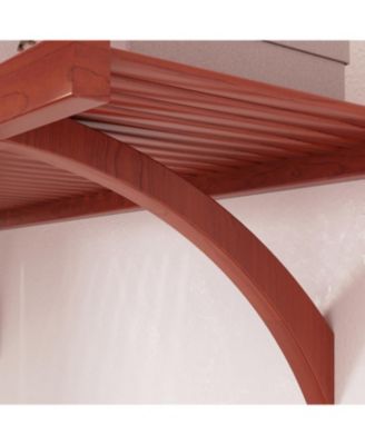 Solid Wood 5 Drawers and Glass Doors Reach-In Closet Organizer