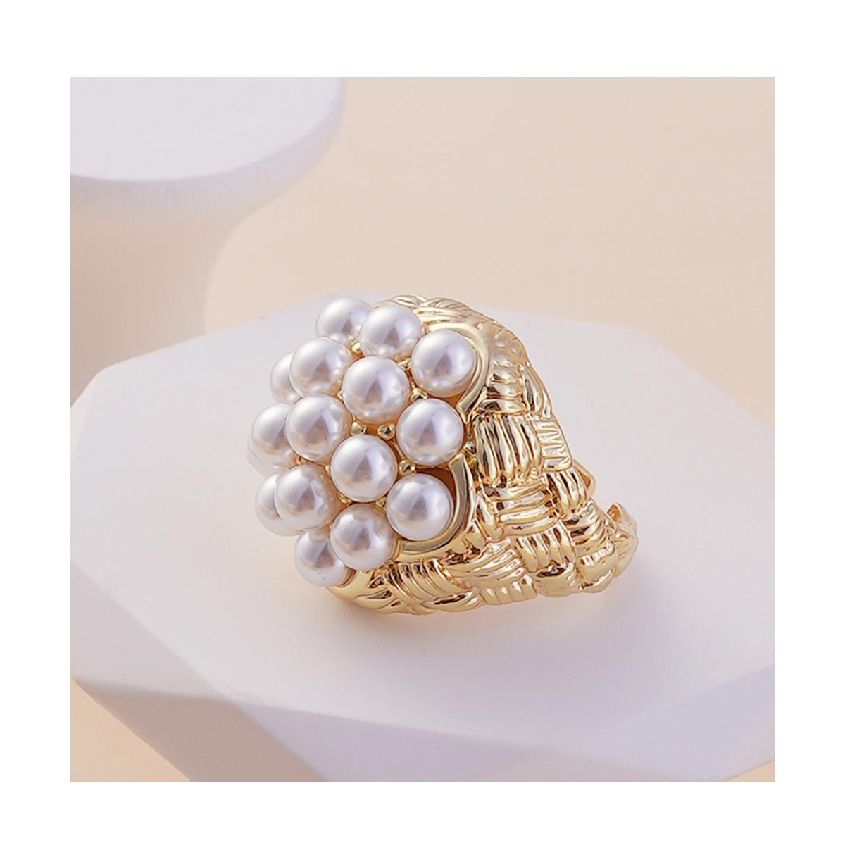 Sohi Women's The Elizabethan Statement Ring