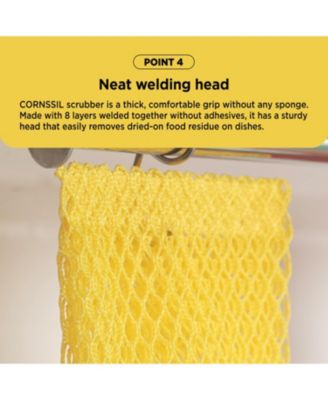 Kproduct4u K-CORNSSIL 6 Layers PLA Mesh Scrubber, 5 pcs