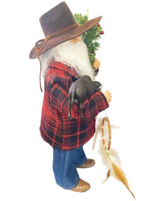 15" Home on the Range Claus Figurine
