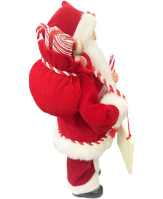 15" Santa Loves Candy Canes Figurine