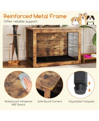 Dog Crate Furniture for Medium/Large Dogs 39'' Indoor Pet House Side End Table