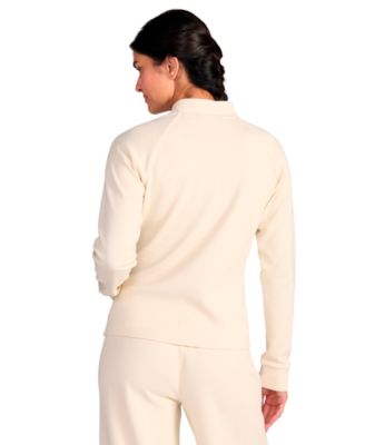 Women's Textured Knit Full-Zip Jacket