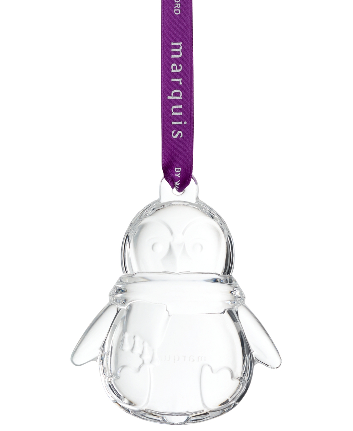Marquis By Waterford Crystal Penguin Ornament In Purple