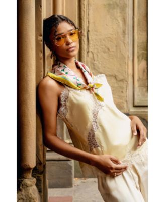 / Women's  Limoncello Jardin Double Sided Silk Scarf