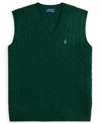 Men's Cable-Knit Wool-Cashmere Sweater Vest
