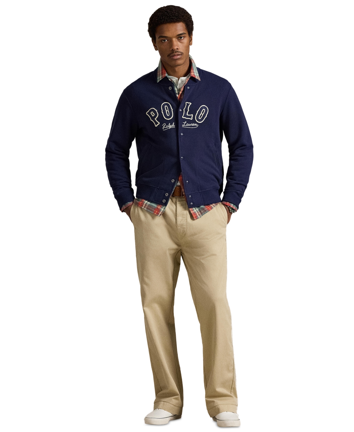 Polo Ralph Lauren Ralph Lauren The Rl Fleece Western-logo Jacket In Blue