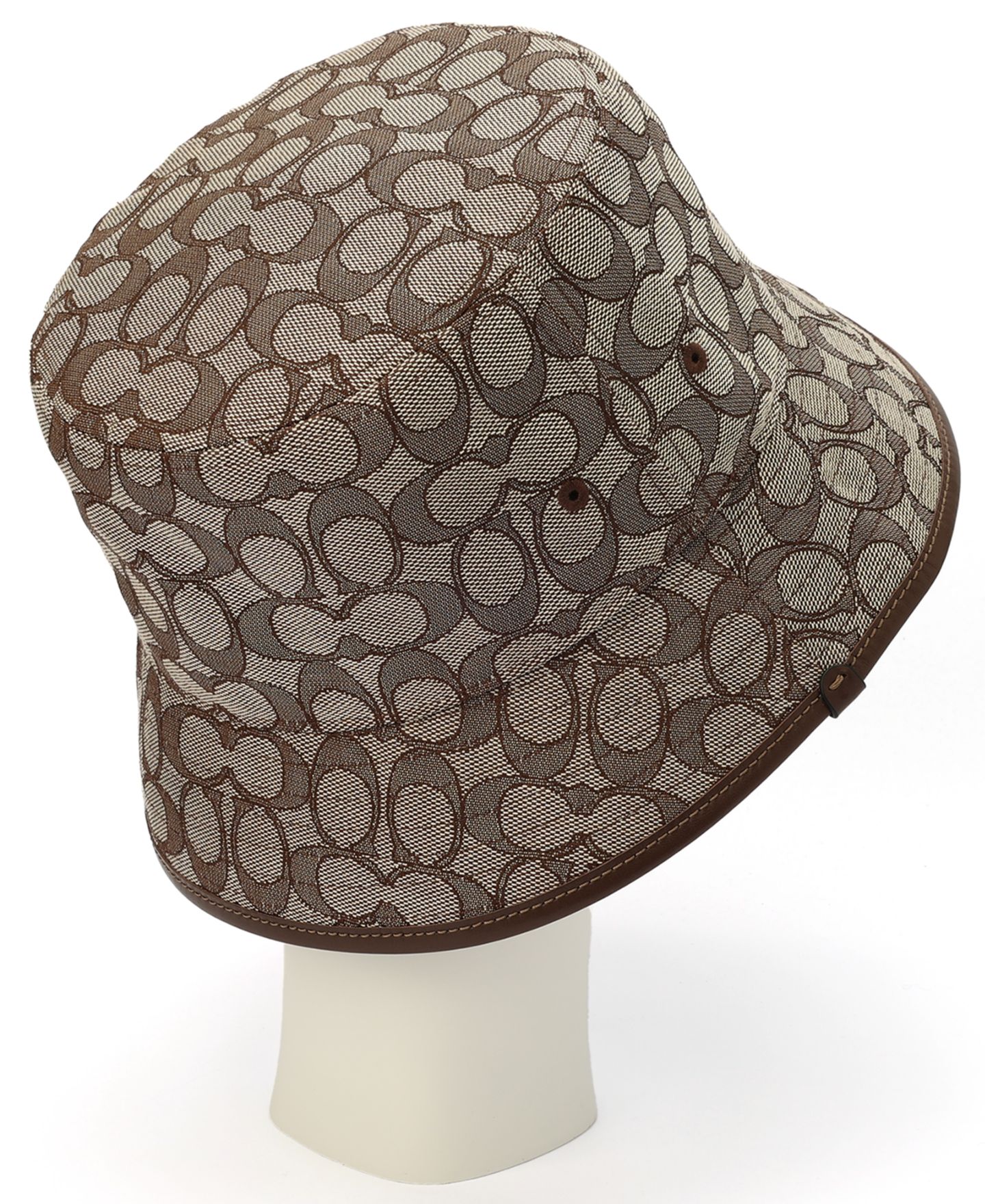 Мужская панама COACH Signature C Jacquard Bucket Hat, цвет: Коричневый — фото 4