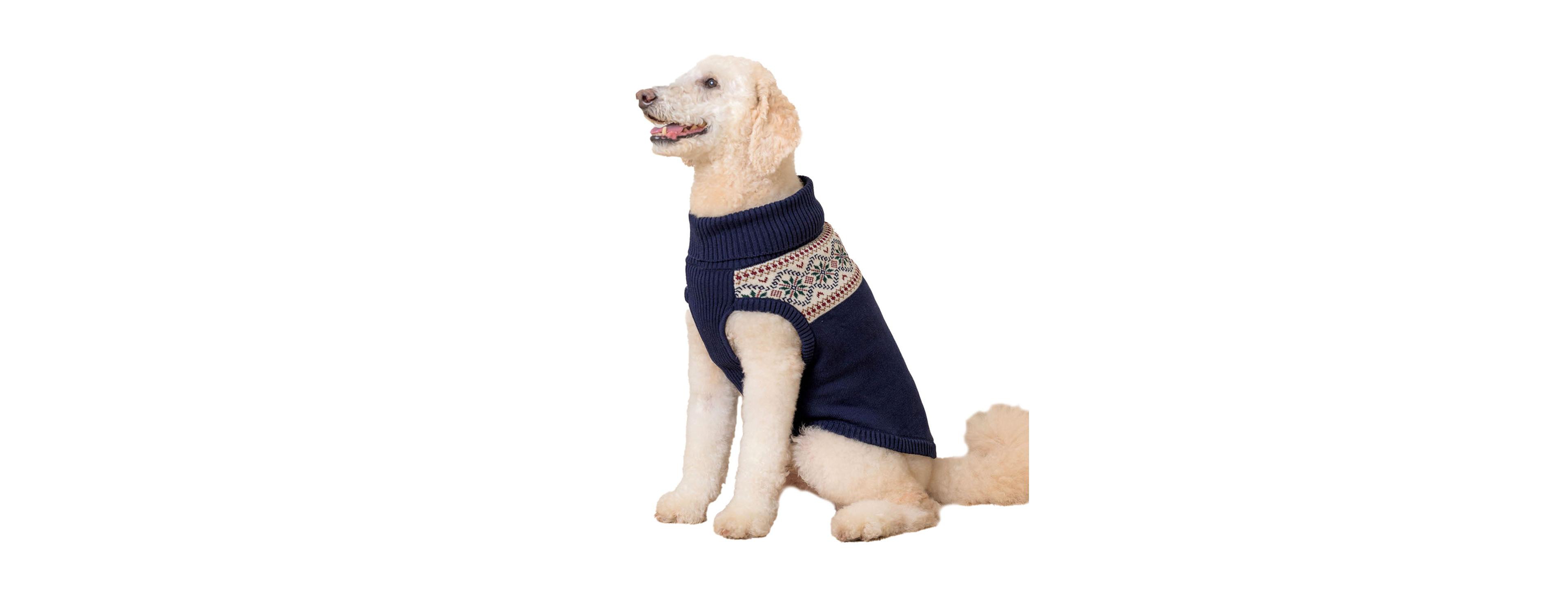 Hope & Henry Organic Fair Isle Dog Sweater