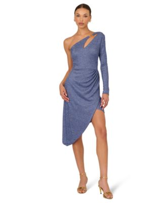 Adrianna - Women's One-Shoulder Midi Dress