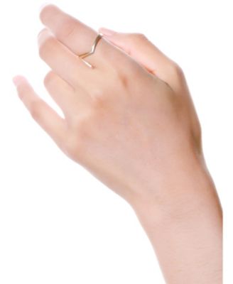 Women's Wishbone Ring in 14K Gold.