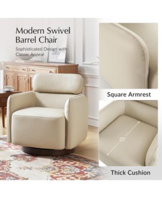 Adjustable Headrest Rick Modern Swivel Chair