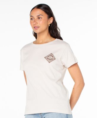 Women's Nouveau Hibiscus Boyfriend Crewneck Short-Sleeve T-Shirt