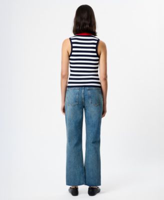 Women's Striped Sleeveless Top