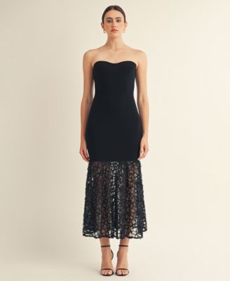 AROSE STUDIO, INC - Women's Delisia Strapless Drop Waist Long Dress