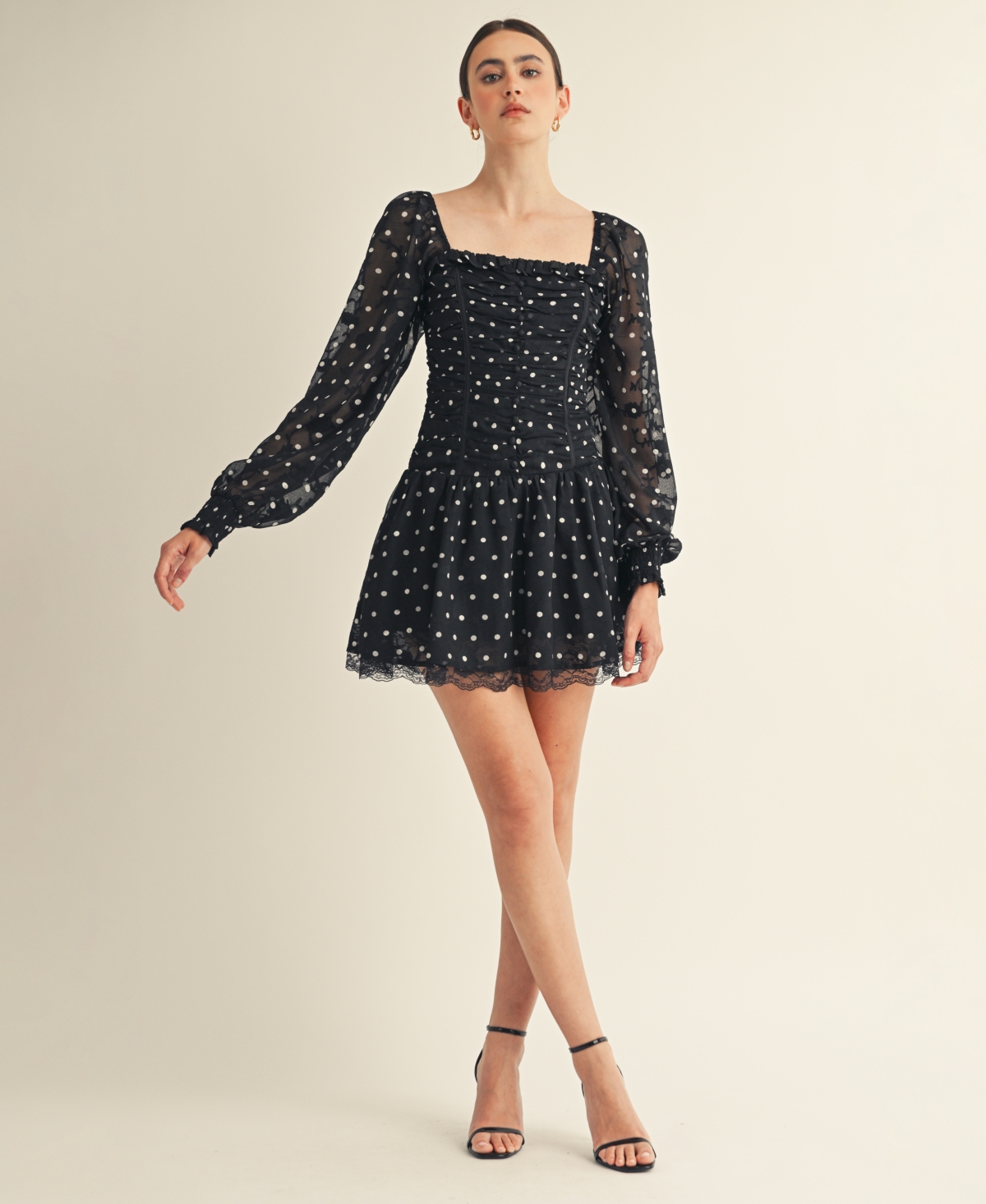 Arose Studio, Inc Women's Sorenne Square Neck Mini Dress