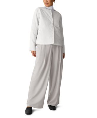 Women's Round Neck Quilted Jacket