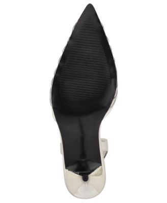Women's Pemma Woven Slingback Stiletto Pumps