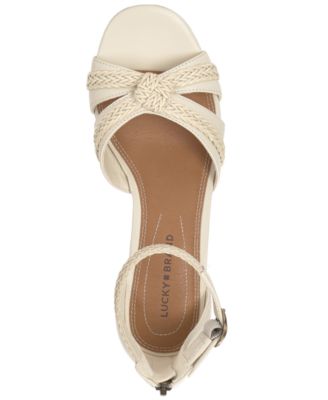 Women's Jaelah Criss-Cross Braided Wedge Sandals