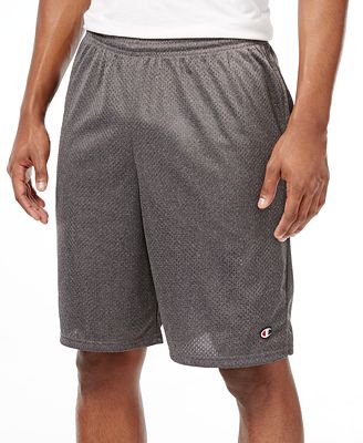 champion green mesh shorts