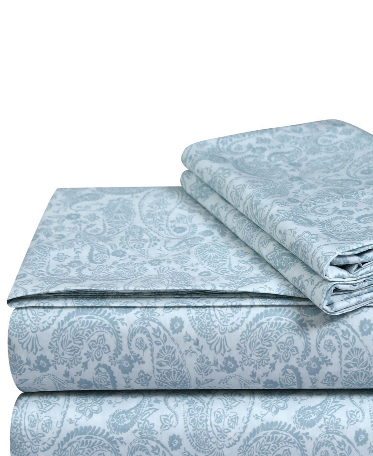 Tribeca Living 300-thread Count Cotton 4-pc. Extra Deep Pocket Sheet Set, Full In Blue