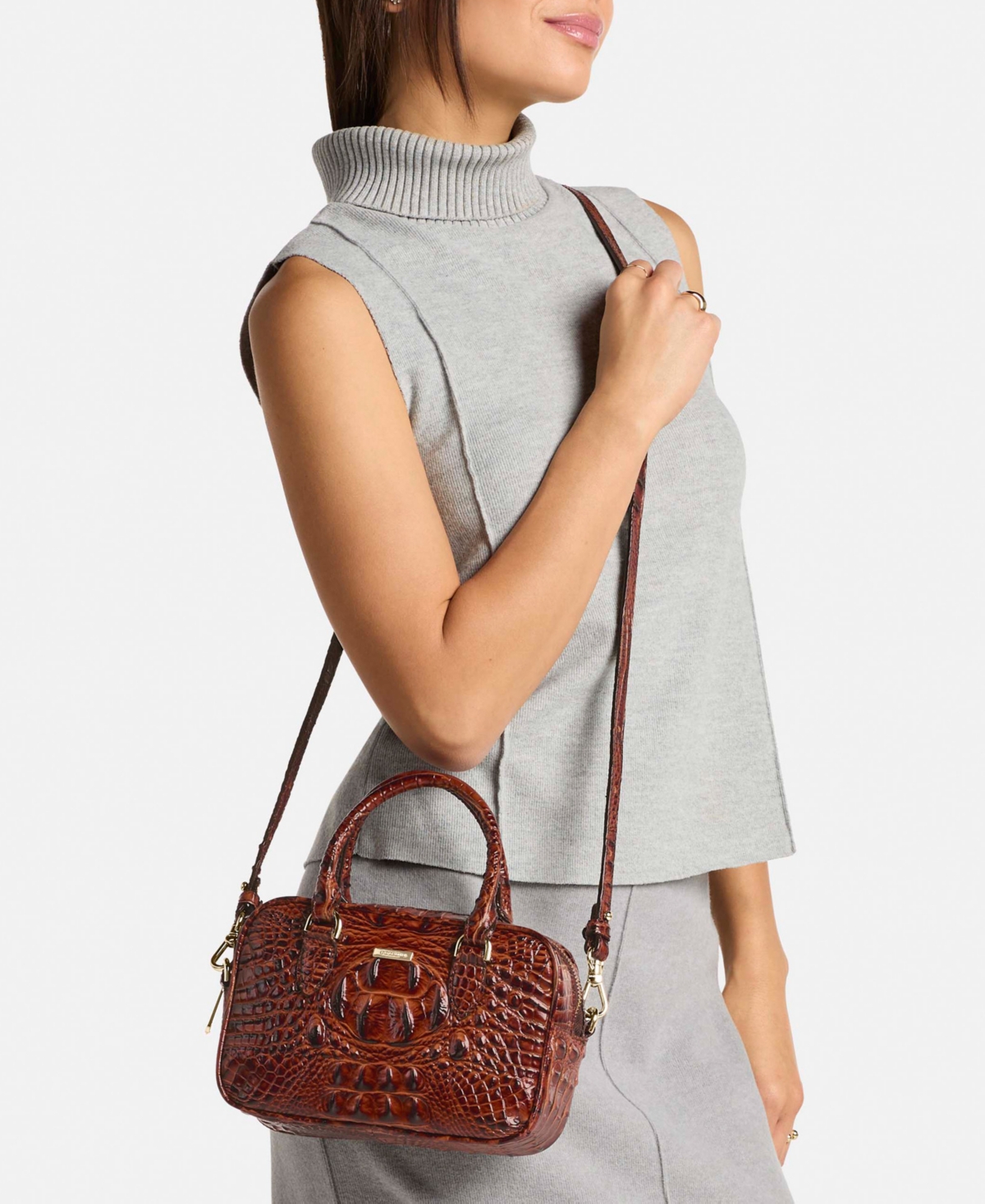 Brahmin Mara Admire Leather Satchel Bag