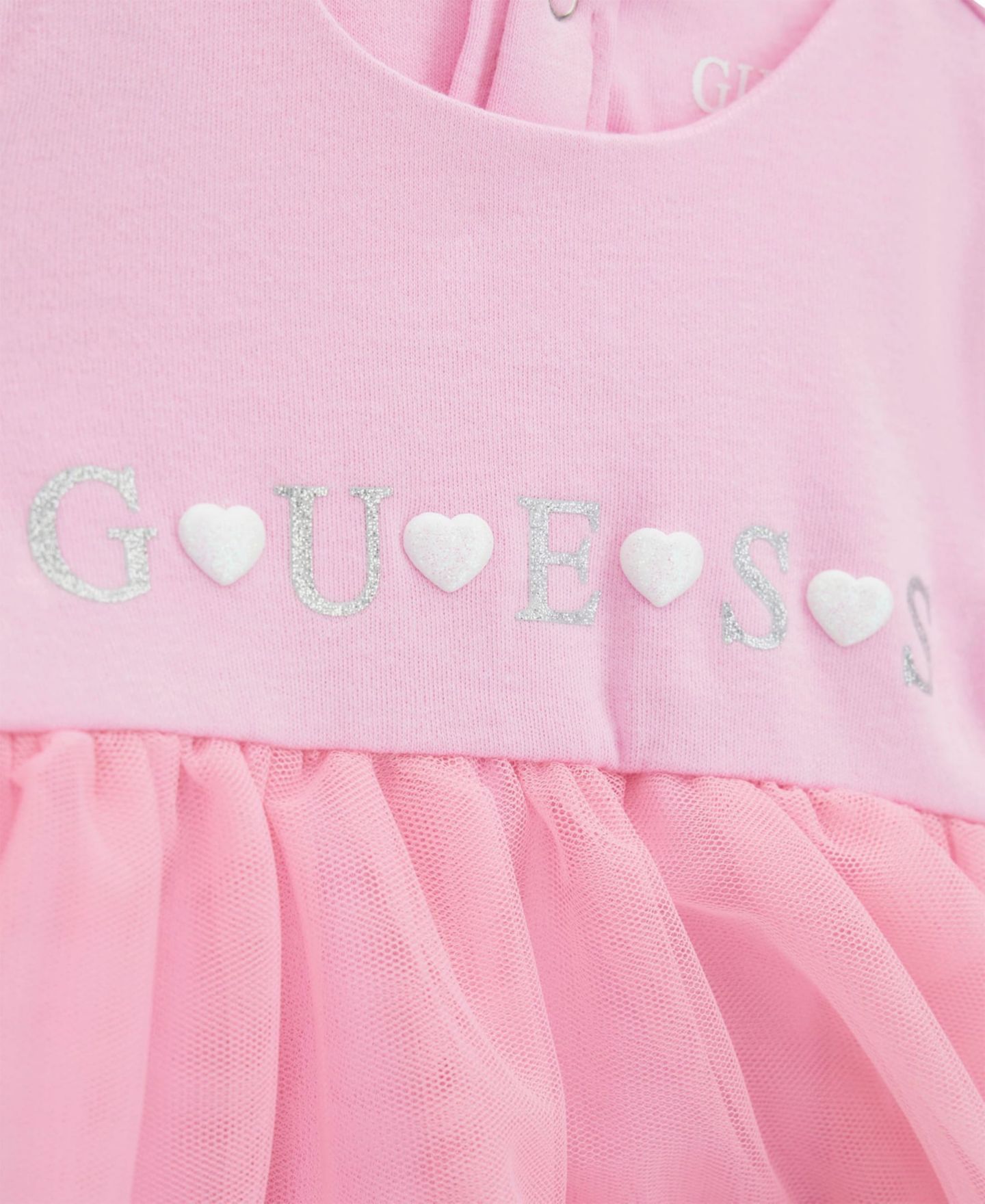 Платье GUESS Short-Sleeve Dress для девочек-малышей, цвет: Розовый — фото 3